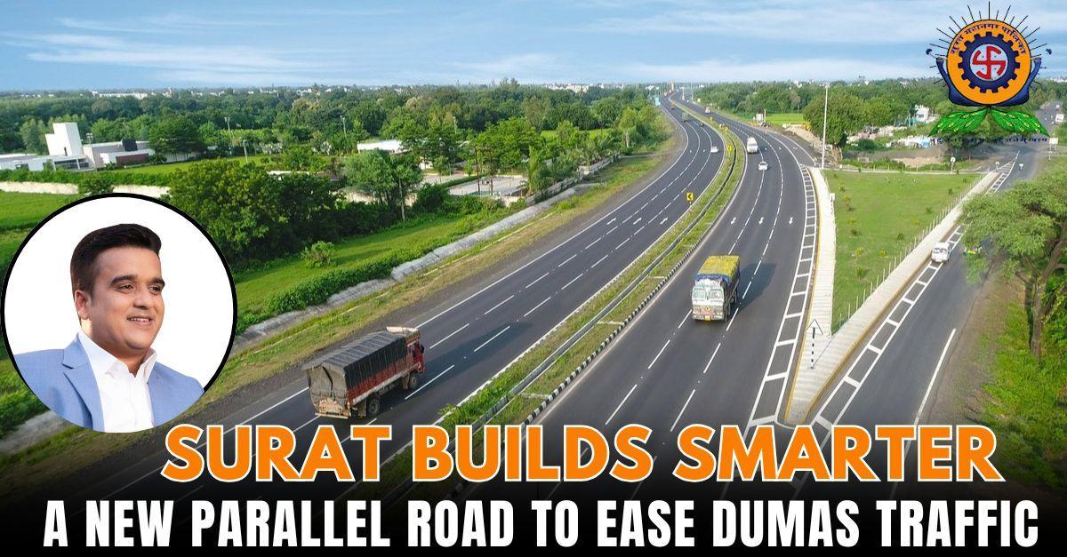 Surat Inaugurates ₹21 Cr Parallel Road to Dumas Beach to Ease Weekend Traffic