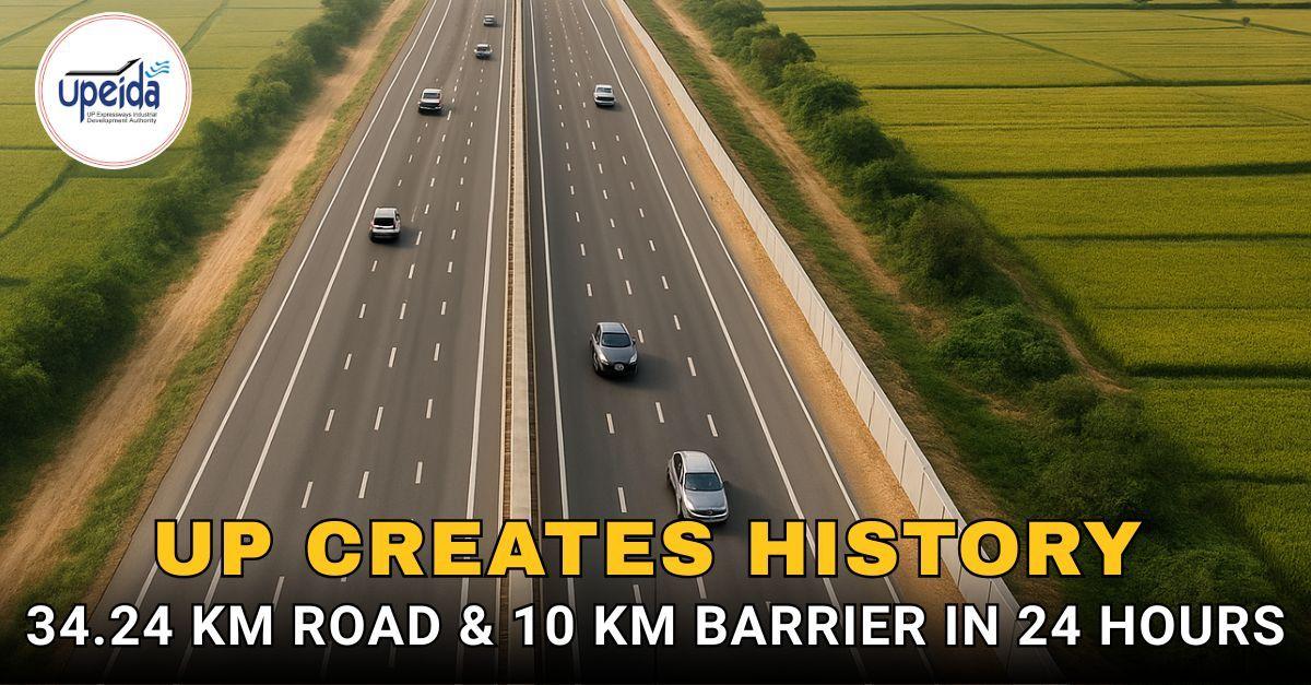 UP Creates History: 34.24 km Road & 10 km Barrier in 24 Hours
