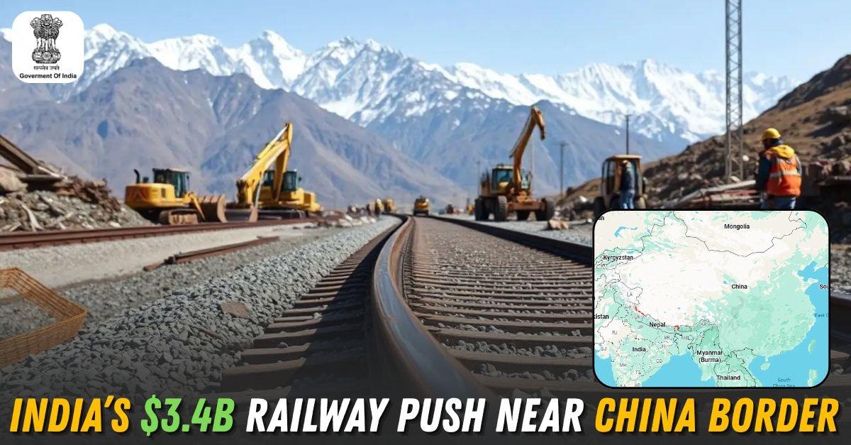 India to Build $3.4B Railways Near China Border