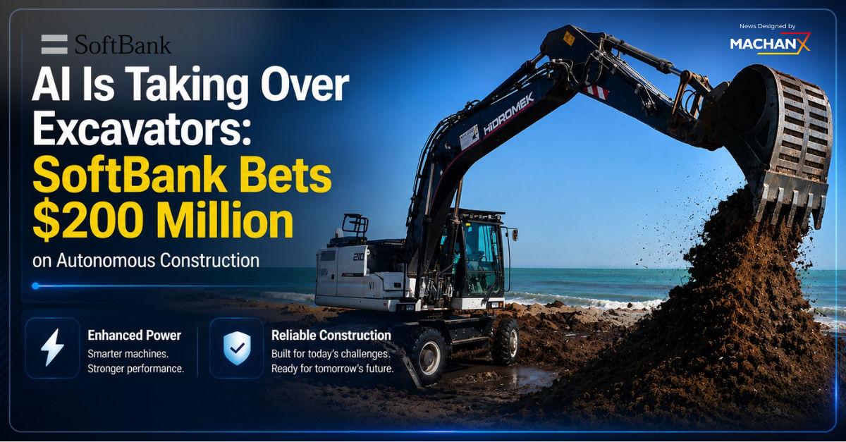 AI Takes Over Excavators: SoftBank Invests $200M in Autonomy | MachanX