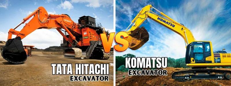Tata Hitachi Excavator vs Komatsu Excavator: A Detailed Comparison