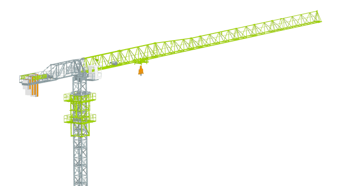 Zoomlion WA7025-10/12 Tower Crane
