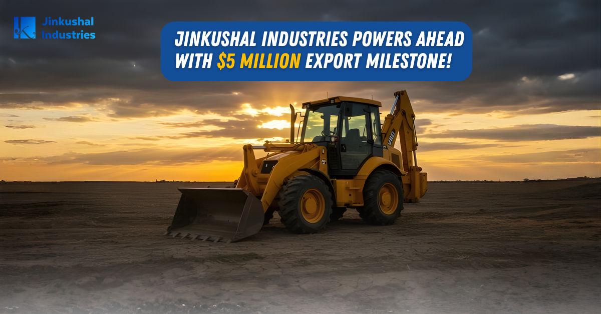Jinkushal Industries Secures $5 Million Repeat Export Order for HexL 420X Backhoe Loaders