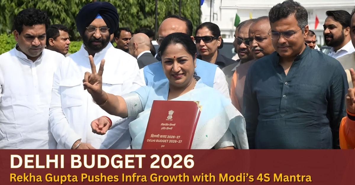 Delhi Budget 2026 Focuses on Infrastructure Growth with PM Modi’s 4S Mantra: CM Rekha Gupta