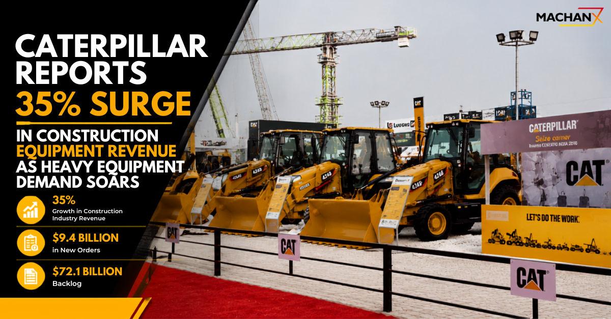 Caterpillar Construction Equipment Revenue Surges 35% in Q2 2026