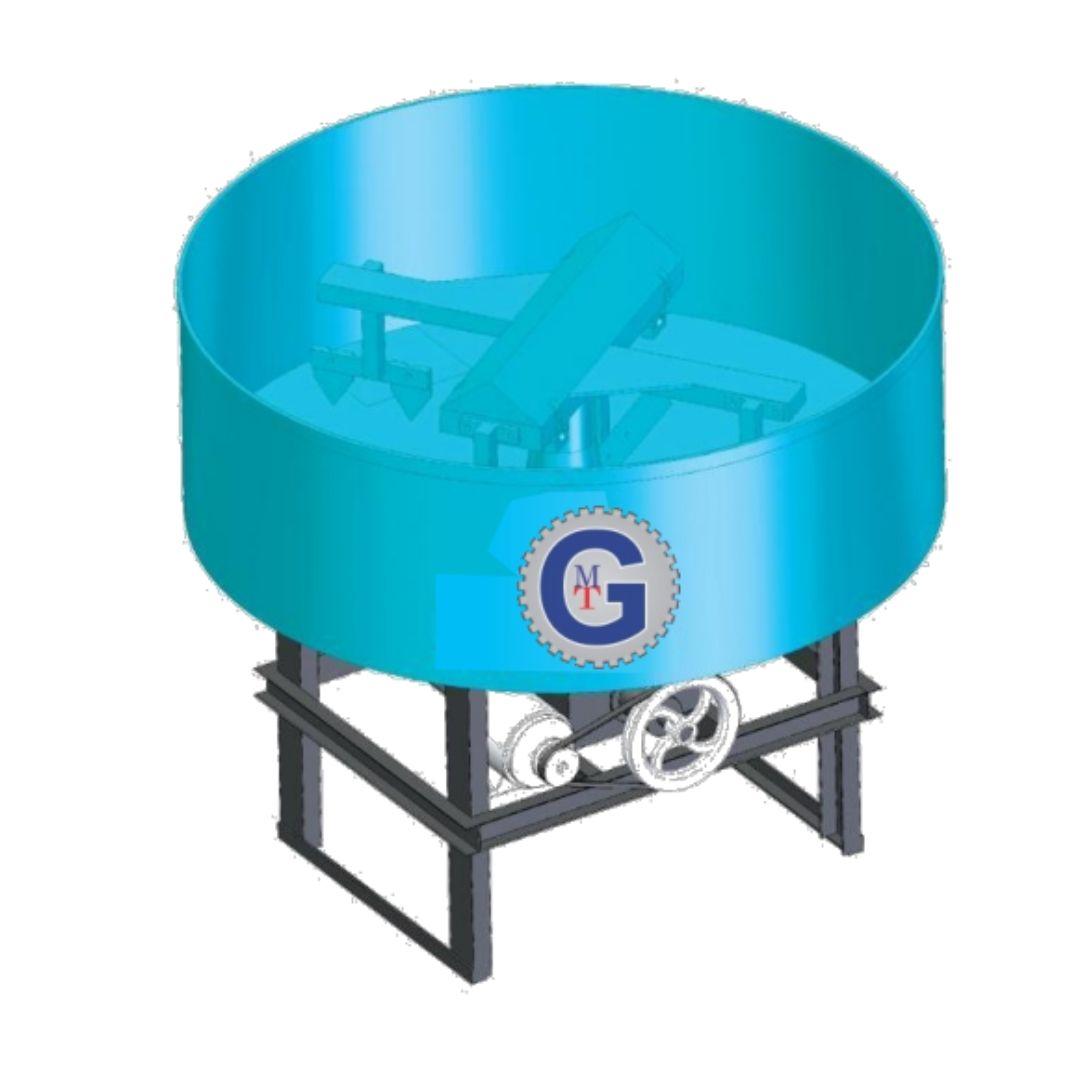 Gaurav GMT 15 Blade Pan Mixer Machine For Mixing Cement, Sand & Concrete