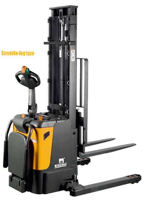 Nilkamal NK-ES1529WAC Electric Stacker With Adjustable Fork And Straddle Leg