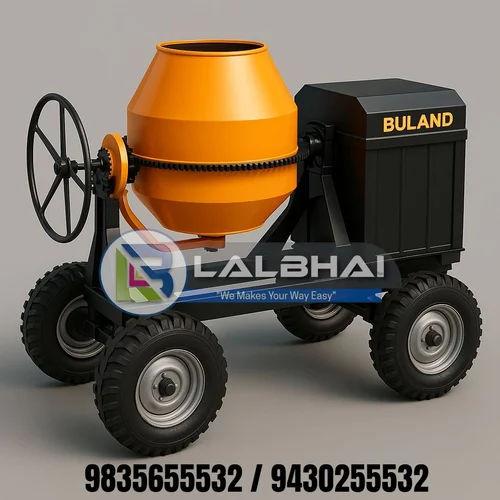 Manual Concrete Mixer Machine – Diesel Tilting Drum, M40 Grade Mixing, Heavy-Duty Construction Mixer