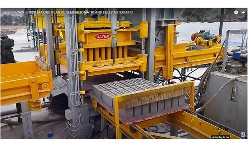 Jayem 3000 Per Hour Automatic Cement Bricks Making Machine | Mild Steel | 66 dB