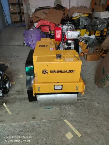 Walk Behind Double Drum Vibratory Roller – Greaves 1510 Diesel, 3 Ton Force