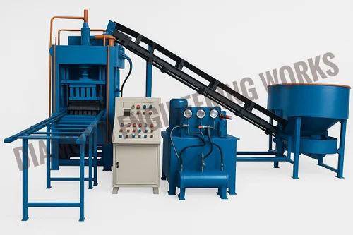 Automatic Hydraulic Concrete Block Making Machine | 2000 Blocks Per Hour
