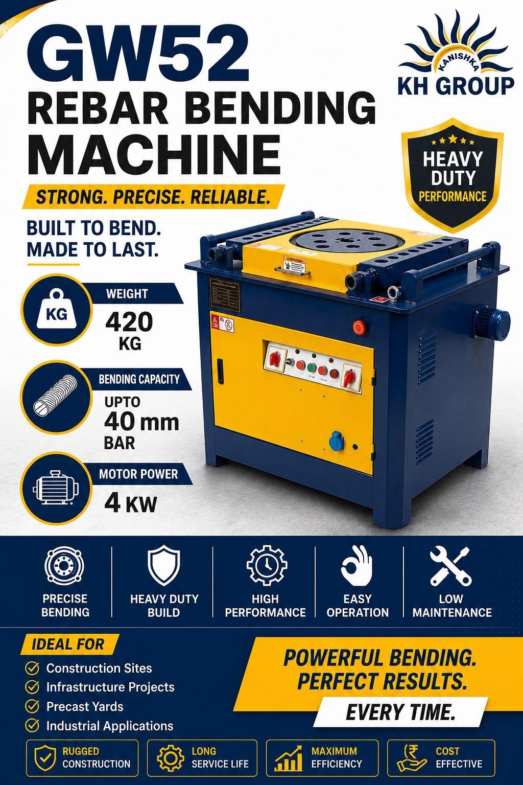 Bar Bending Machine - Upto 40 mm GW52 3
