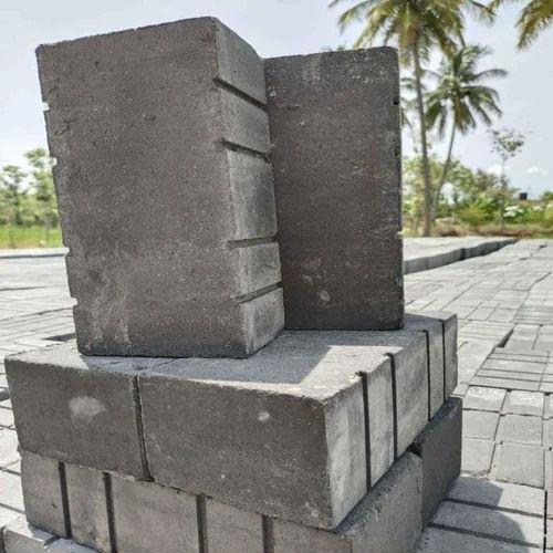 Industrial Fly Ash Cement Bricks 12x4x2 Inch | Heat, Water & Fire Resistant Grey Bricks