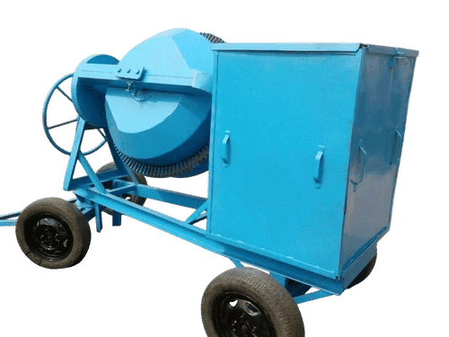 8 HP Diesel Mild Steel Concrete Mixer Machine 20 m³/hr Output Tilting Drum 13 RPM 2