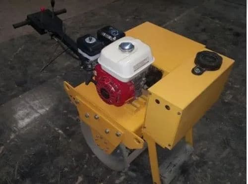 9 HP Walk Behind Single Drum Roller | Hydraulic Vibratory Compactor