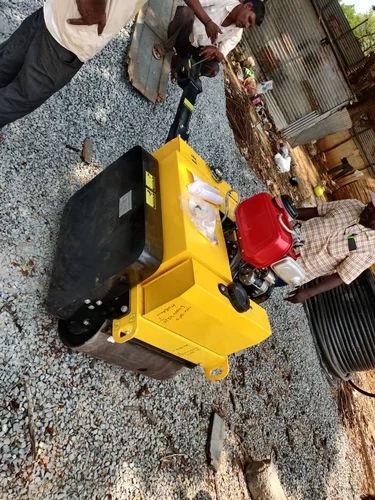 Sunglow Walk Behind Double Drum Roller | 9HP Soil & Asphalt Compactor 800mm