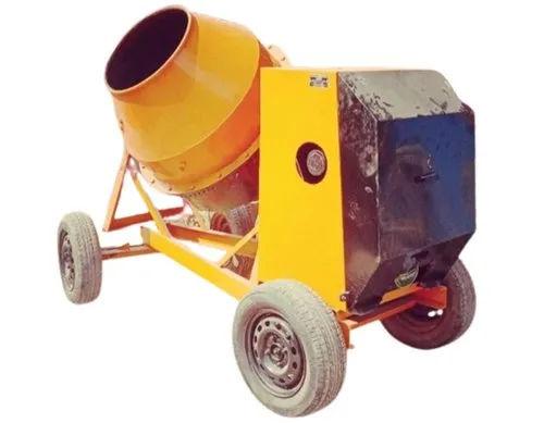 10/7 CFT Mobile Cement Mixer Diesel 8.5 HP Portable Semi-Automatic 4 Wheel Iron Body 2