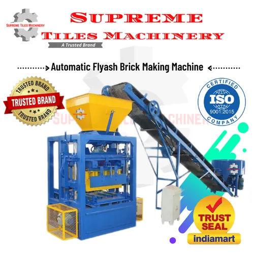 Supreme Tiles Machinery Automatic Fly Ash Brick Making Machine – 1000 Bricks/Hour