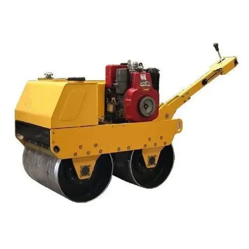 Walk Behind Roller | 9 HP Double Drum Vibratory Soil Compaction Roller