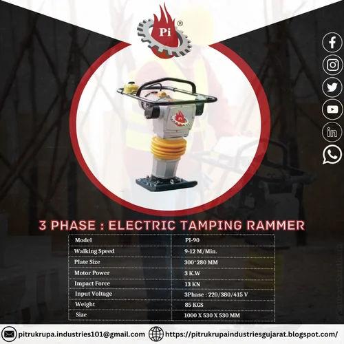 HCD 90 Electric Tamping Rammer 5 HP | 3KW Vibratory Soil Compaction Machine