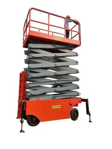 30 Ft Self Propelled Scissor Lift – 300 Kg Battery Powered Hydraulic Aerial Work Platform 1
