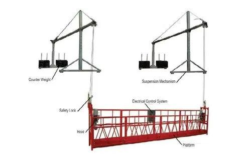ZLP800 Suspended Platform – 800kg Capacity, 200m Wire Rope, 7.5m Galvanized Gondola