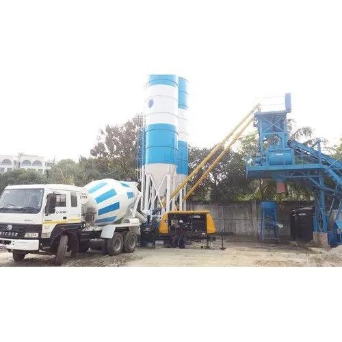 Ready Mixed Concrete Mixing Plant 50 m³/hr | Automatic 480L Output Capacity 1