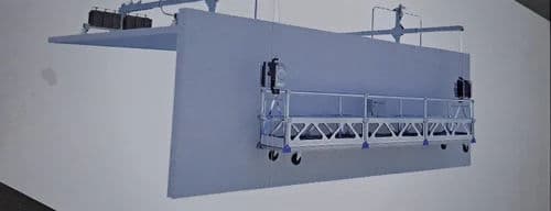 LTD80 Suspended Platform 800 Kg | 1.8kW 380V Hoist | 1200–1600mm Adjustable