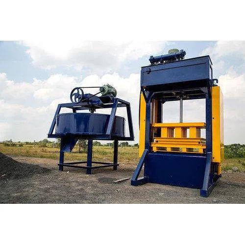 Fame Vibro Tech Manual Cement Brick Making Machine – 2000 Bricks/Hour Solid Brick Machine (14.5 HP)
