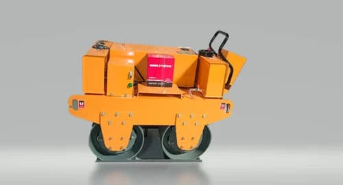 9HP Double Drum Vibrator Roller – Walk Behind | Made in India | Compact Compactor