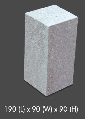 Cement Bricks 190x90x90 mm | 75 Kg/cm² Strength | Heat Resistant Grey Concrete Bricks for Fl