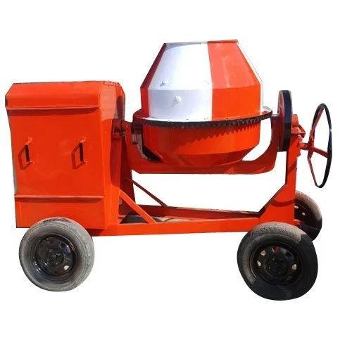 Crompton Concrete Mixer Machine 4 Wheel | 3 HP Diesel Tilting Drum Mixer 120 m³/hr Output