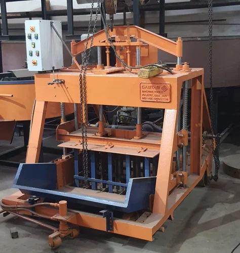 Manual Concrete Block Making Machine – 500 Blocks/Hour Solid & Hollow Block Machine (6 HP)