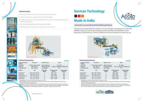 60 kN Vibration Concrete Block Making Machine | 15–20s Cycle Time Automatic Block Machine