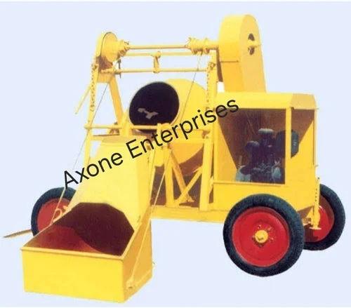 AMXH-1D Diesel Hopper Concrete Mixer – 10 HP Kirloskar Engine, Mechanical Hopper Mixer