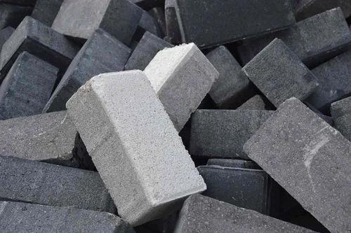 Grey Cement Bricks 12x4x3 Inch – Fire Resistant Solid Blocks for Partition Walls 1