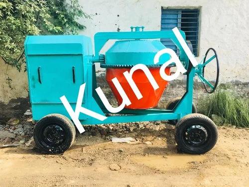 KUNAL Cement Mixer Machine 750L | 20 m³/hr Output Diesel Tilting Drum Mixer Price in India 1