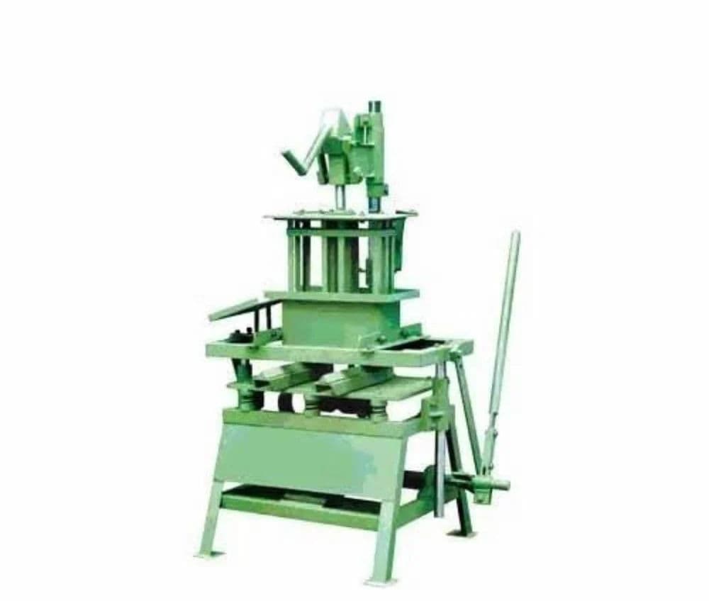 Manual Paving Block Making Machine 1000 Blocks/Day – Vibro Motor Finish | Made in India