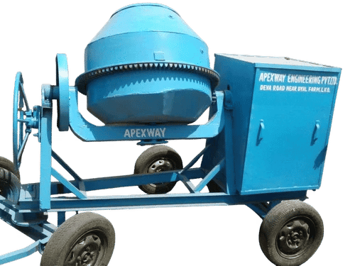 8 HP Diesel Mild Steel Concrete Mixer Machine 20 m³/hr Output Tilting Drum 13 RPM 3