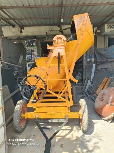 Wire Rope Concrete Mixer 1 Bag Capacity 8 HP Diesel Engine Tilting Drum Heavy Duty