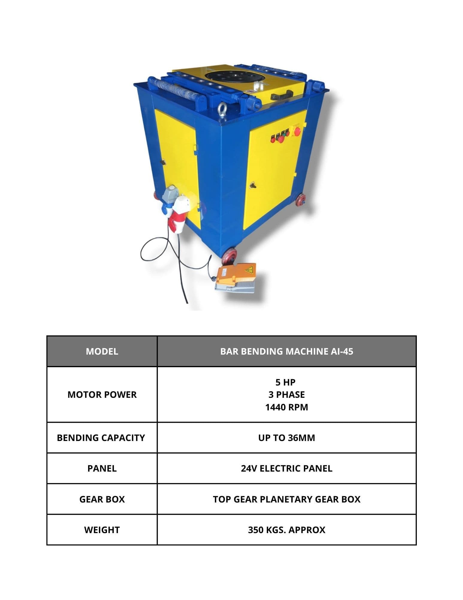 Avirat MC AI - 45 Bar Bending Machine 4