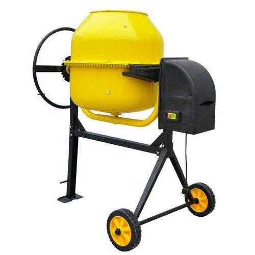 SACO PRO Cement Mixer Machine Electric | Tilting Drum | Semi-Automatic | Mild Steel