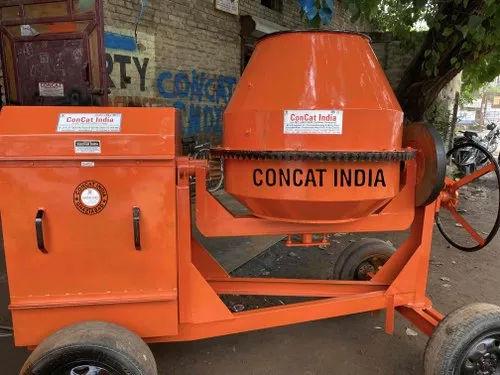 ConCat Concrete Mixer Machine – 5 HP Electric, Tilting Drum, 4 Tyre Heavy Duty 1