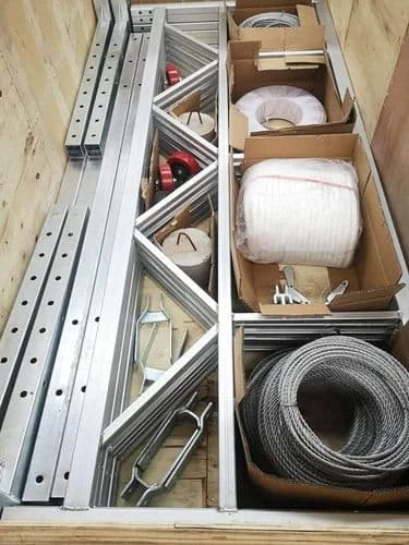 ZLP-1000 Suspended Working Platform | Double Mast Steel Cradle