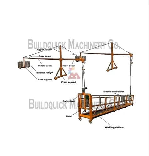 MP SHP 800 Suspended Hanging Platform | 1000 kg Counterweight