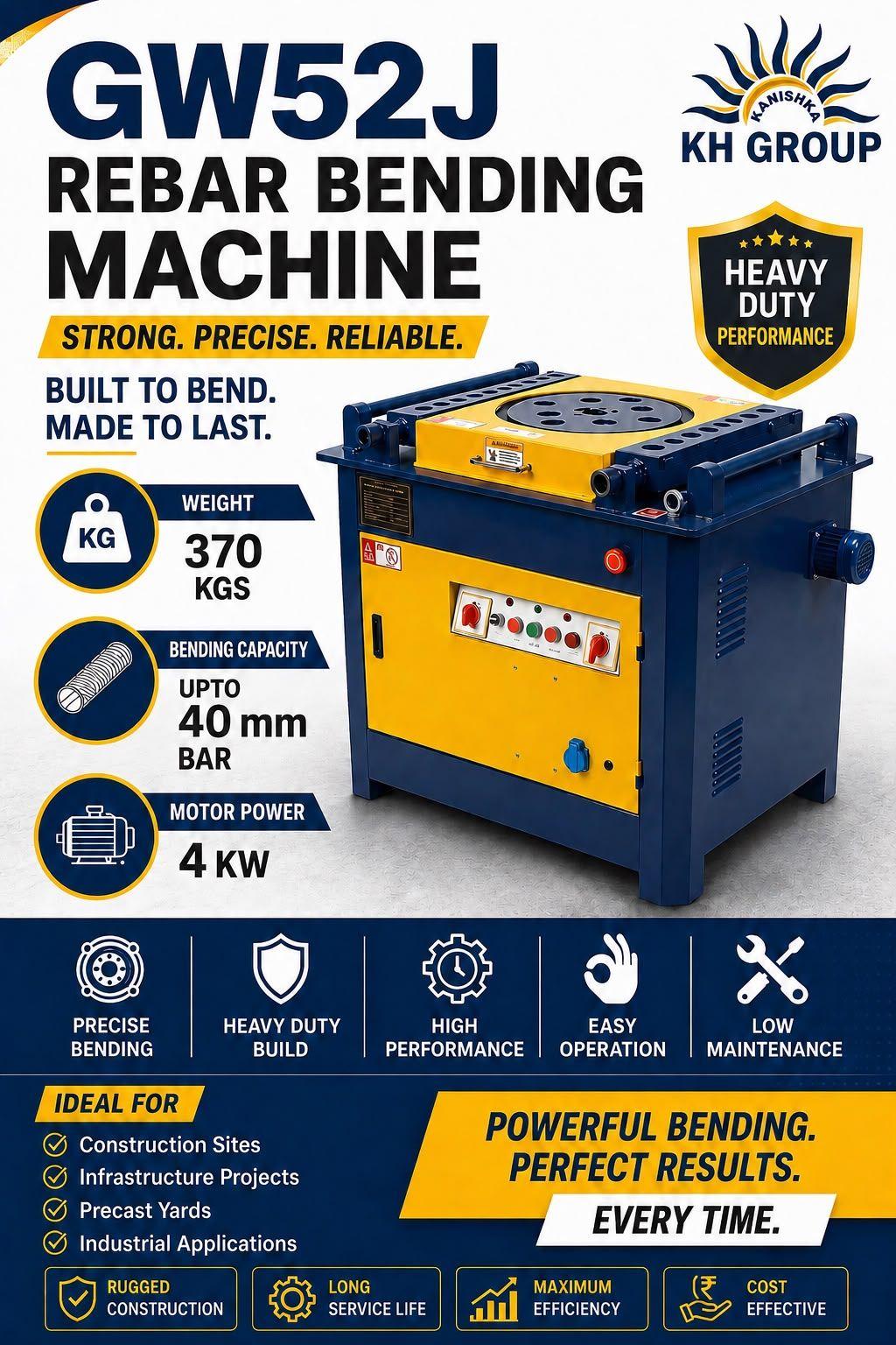 Bar Bending Machine - Upto 40 mm GW52 4