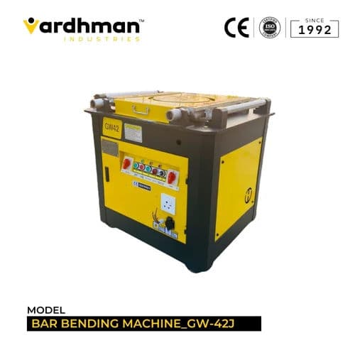 GW-42 J Bar Bending Machine | 5 HP Automatic Electric Rebar Bender