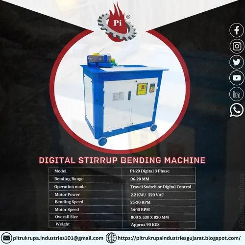GF-20 Digital Ring Making Machine 4–16 mm | 3 HP PITRUKRUPA Industries Ring Bending Machine
