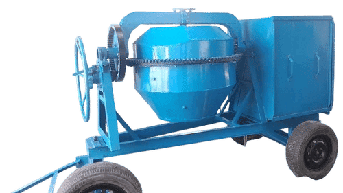 8 HP Diesel Mild Steel Concrete Mixer Machine 20 m³/hr Output Tilting Drum 13 RPM