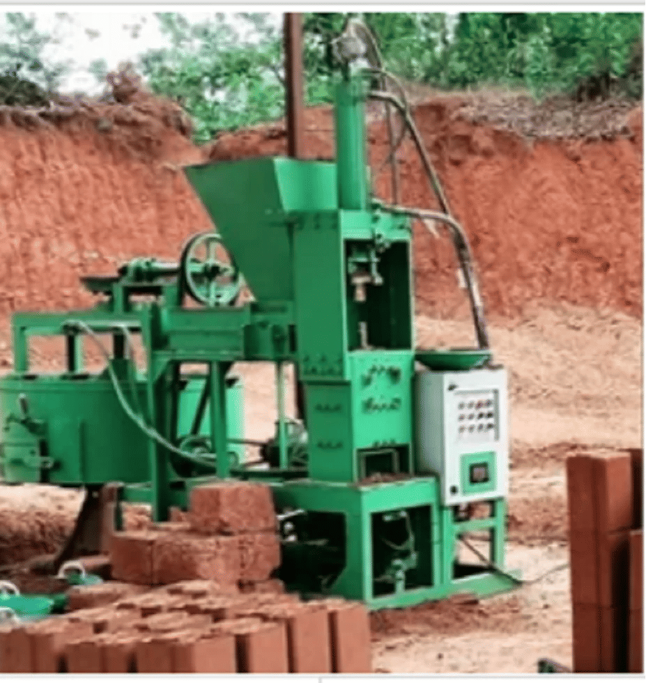 Interlock Cement Brick Making Machine 800 Bricks/Hour | Semi Automatic